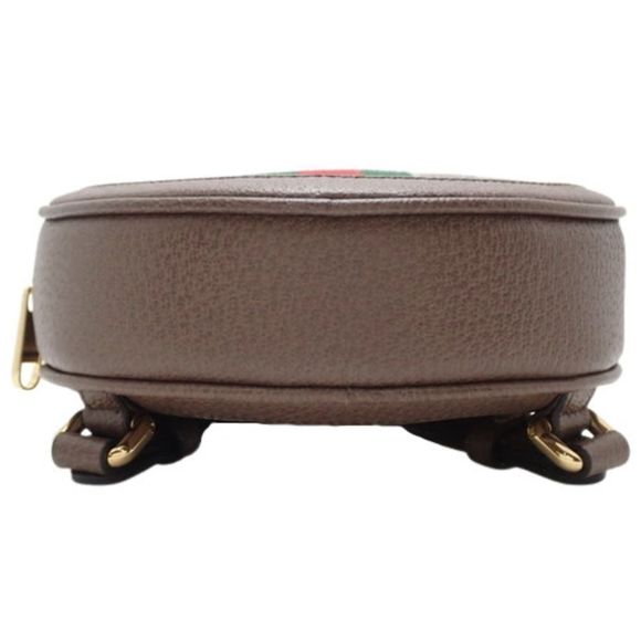 Gucci Ophidia Supreme Rucksack Leather Ebony Beige Gold GG Mini Bag Shoulder Bag - Picture 4 of 6